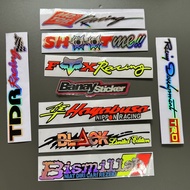 FOX RACING TRD TDR MOTOR STICKER PLUS BLACK CUTTING