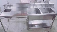 達慶餐飲設備 八里展示倉庫 二手商品 洗碗機專用前水槽