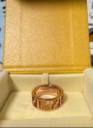 Fendi 玫瑰金戒指