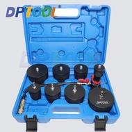 9pcs/Set Car Tester Turbocharger System Leak Test 1-3/8'' 35mm to 3-1/2'' 90mm Adapters With Pressur