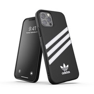 adidas - adidas Originals iPhone 12 Pro / 12 PU 保護殼 手機殼 手機套 - 黑底白間
