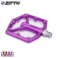 ZTTO MTB Ultralight Flat Pedal JT07 CNC Aluminum Alloy AM Enduro Bike Smooth Bearings 9/16 Thread Large Area For Gravel