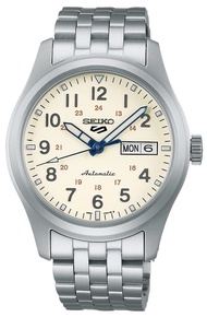 นาฬิกาข้อมือผู้ชาย SEIKO 5 Sports ‘Laurel’ Limited Edition 110th Seiko Wristwatchmaking Anniversary Automatic รุ่น SRPK41K1 ขนาดตัวเรือน 39.4 มม. หน้าปัดสีครีม แถม!สายหนังลูกวัว 1 เส้น