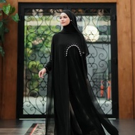 AZHAR BUSANA Luna Abaya Dress Ceruty Babydoll Mix Pearl Sequins Muslim - Wanita, Türkiye Sizes M, L,