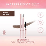 Instaperfect BROWFLASH 3-in-1 Brow Perfector - Pensil Alis Matic (Longlasting 12 Jam)