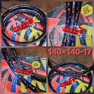 Aluminum rims ring 17 motorcycle rims ring 17 YOKO 2 tone rims ring 17 / Spoke rims 2tone twotone yo