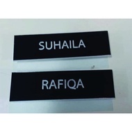 Name Tag Jawi Magnet ~ Tag Nama Sekolah / Tag Nama cikgu / Tag Nama Kakitangan Kerajaan / Tag Penjaw