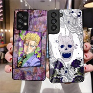 kira yoshikage killer queen Jojo'S Bizarre Adventure 03 Glass Phone Case For Samsung Galaxy A14 A20 