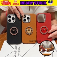 Oppo A74 A76 A78 A79 A92 A93 A94 A95 A96 A98 minnie fon sarung minnie ring leather case 米妮指环手机壳