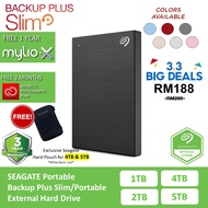 Seagate Backup Plus Slim USB 3.0 Portable Drive External Hard Drive HDD / Lacie USB 3.0 HDD (5TB/4TB/2TB/1TB)