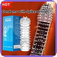 Sixth*S`Sense`Fe|Reusable#z]Spike.g]Condom.t]Bolitas.O]Condom.v]for.D]men washable Delay Condoms