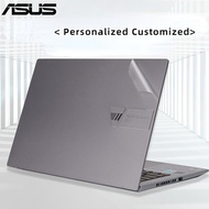 Personalized Customized Vinly Self Adhesive Sticker Laptop Matte Transparent 3 Sides Skin 14'' 15.6'