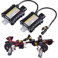 หลอดไฟหน้าแบบรวมซีนอนคุณภาพสูงและฮาโลเจน35W + บัลลาสต์แบบบางเหมาะสำหรับ H4 9004 9007ชิ้นส่วนรถยนต์อเ