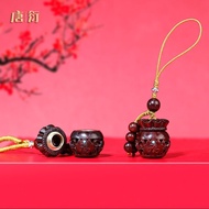 New Product #[ 1368 Person Collection] Red Sandalwood Engraved Hollow Sachet Mobile Phone Pendant Pe