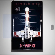 Compatible with High 75355UCS X-Wing Fighter Building Blocks Wall Frame Display Decoration Storage B