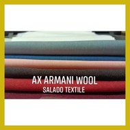☍ ◰ ✲ AX ARMANI WOOL FABRIC (Wholesale per/yard)