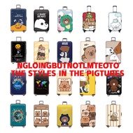 Thicken Luggage Cover Zipper Waterproof Suitcase Protector Cover Cartoon Sarung bagasi 20inch/24inch