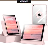 KENKE เคสไอแพด HD DIY โปร่งใส720 ° แม่เหล็กที่ถอดออกได้อะคริลิค Anti-Bending Case สำหรับ iPad Air 5 2022 Air 4 2020 iPad Pro 11 2020 2021 iPa gen 9 8 7 iPad Mini 6 2021 case ฝาครอบสมาร์ทที่ถอดออกได้ฝาครอบแม่เหล็กและ Apple Pencil 2เคสใหม่