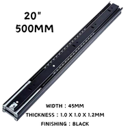 Full Extension Drawer Slide Soft Closing Rail Laci Soft Close Smooth Ball Bearing Premium Thick Stru