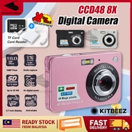 KiTBEEZ📸CCD Camera CCD48 Digital Camera 8X Zoom 2.7inch Anti-Shake Video Micro Retro Camera for Kids