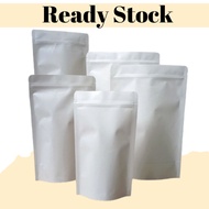 50 PCS ZIPLOCK WHITE / FOOD PACKAGING ZIPPERBAG / ZIPLOCK PACKAGING