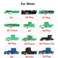 【New release】 Usb Charging Dock Plug Connector Charge Board Flex Ribbon Cable For Moto G9 G8 G6 G5 G