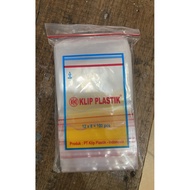Plastic Clip Zipper bag/ Zipper Plastic/ 12x8 (100 sheets)