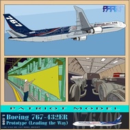 Ready Stock Patriot 1: 400 Boeing Original Factory B767-400 N76400 Alloy Airplane Model