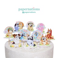 Bluey Cupcake Topper Bluey Cupcake Topper Bluey Cake Topper/