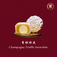[JU Signatures] Champagne Truffle with Pure White Lotus Paste Mini Snowskin Mooncake (8 Pcs)