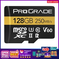 [sgstock] microSD Card V60 (128GB) - tested like a full-size SD Card for use in DSLRs, mirrorless an