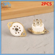 EVER 2 PCS 7pin B7G Ceramic Vacuum Tube Soet Valve Base For 6Z4/EAA91/EC92, Etc. Vintage Audio Ampli