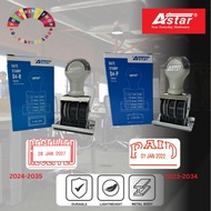 Astar Date Stamp / Dater Stamp / Chop ( Received D4-R / Paid D4-P ) 4mm