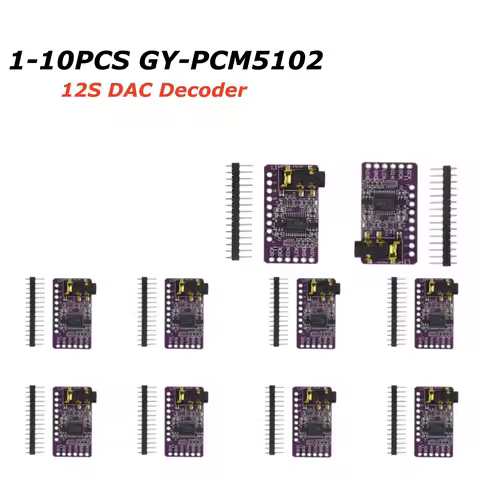 PCM5102 PCM5102A DAC Sound Card Board pHAT 3.5mm Stereo Jack 24 Bits Digital Audio Module for Raspbe