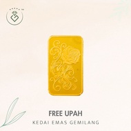 [Kedai Emas Gemilang] 8001300 {Y} Amethyst 5G (B08123) Gold Bar (2.4Cm) (5G) [999 Gold]