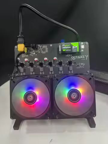 Factory Free shipping Brand New NerdOCTaxe 12T BTC Miner 12Th/s 240W BTC Crypto Mining Machine Black