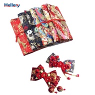 [Hellery] 5pcs Japanese Floral Patchwork Quilting Fat Quarters 20x25cm /7.8'' X 9.8''