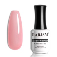 RARJSM Rubber Base Gel for Nails Sheer Pink,Builder Extension Gel,Rubber Base Coat Nude Gel Polish,S