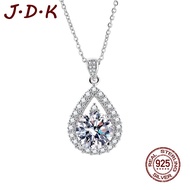 JDK 5 Carat Eight Hearts Eight Arrows PT950 Plated Moissanite Necklace Pendant for Women