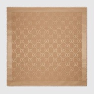 GUCCI GG字母提花絲羊毛披肩 (平行進口)