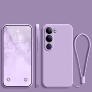 เคส2025 Vivo Y21d สำหรับ Vivo Y21d Y21 VivoY21d Y31 Y21dVivo Y31 Vivo Y21d 4G 5G ขอบตรง + สายคล้องสี