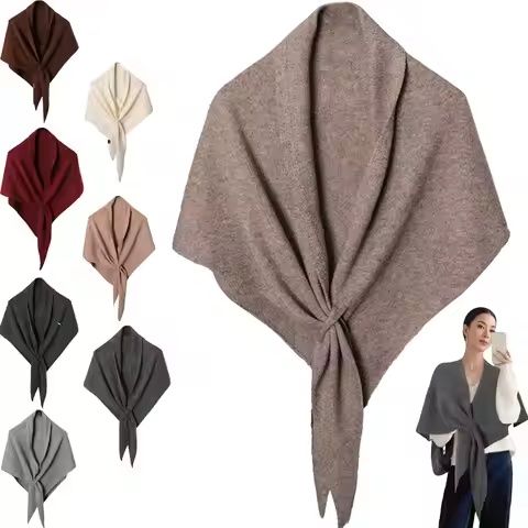 2026 New High Quality Women Wool Cashmere Shawl Wraps Knitted Shawl Scarf Cardigan Cape Shoulder Top