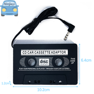 Ninjiayi ตัวแปลงสัญญาณเสียงในรถยนต์สำหรับ iPod MP3เครื่องเล่นซีดีดีวีดีอะแดปเตอร์เทป MP4 MP3ในรถยนต์