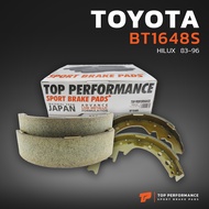ก้ามเบรคหลัง TOYOTA HILUX MIGHTY-X LN50 LN56 HERO - BT 1648 S - TOP PERFORMANCE JAPAN - ดรัม เบรค เบ