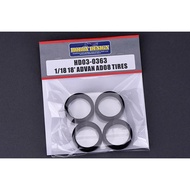 Reka Bentuk Hobi HD03-0363 Model Kenderaan 1/18 18 ADVAN AD08 Set Perincian Tayar Hadiah Penggemar S