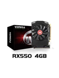 VEINEDA Veineda Radeon Rx 550 4gb Amd顯卡,遊戲影像顯示卡,128位元gddr5,rx550 Gpu,pcie 3.0,適用於桌上型電腦玩家