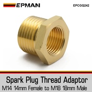 EPMAN Spark Plug Thread Adaptors 18mm down to 14mm Brass Adapter (M14 & M18) EPCGQ242