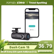 70mai Car DVR 1S Super Night Vision APP &amp; English Voice Control 70mai