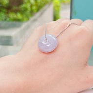 【願‧平安】紫羅蘭翡翠平安扣項鍊 | 天然緬甸玉A貨翡翠 | 送禮