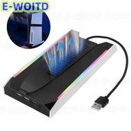 XYX แท่นชาร์จสำหรับ PS5 PS5แนวตั้ง PS5 Pro แท่นวางชุดหูฟัง RGB VR แท่นชาร์จพร้อมพัดลมระบายความร้อน3ส